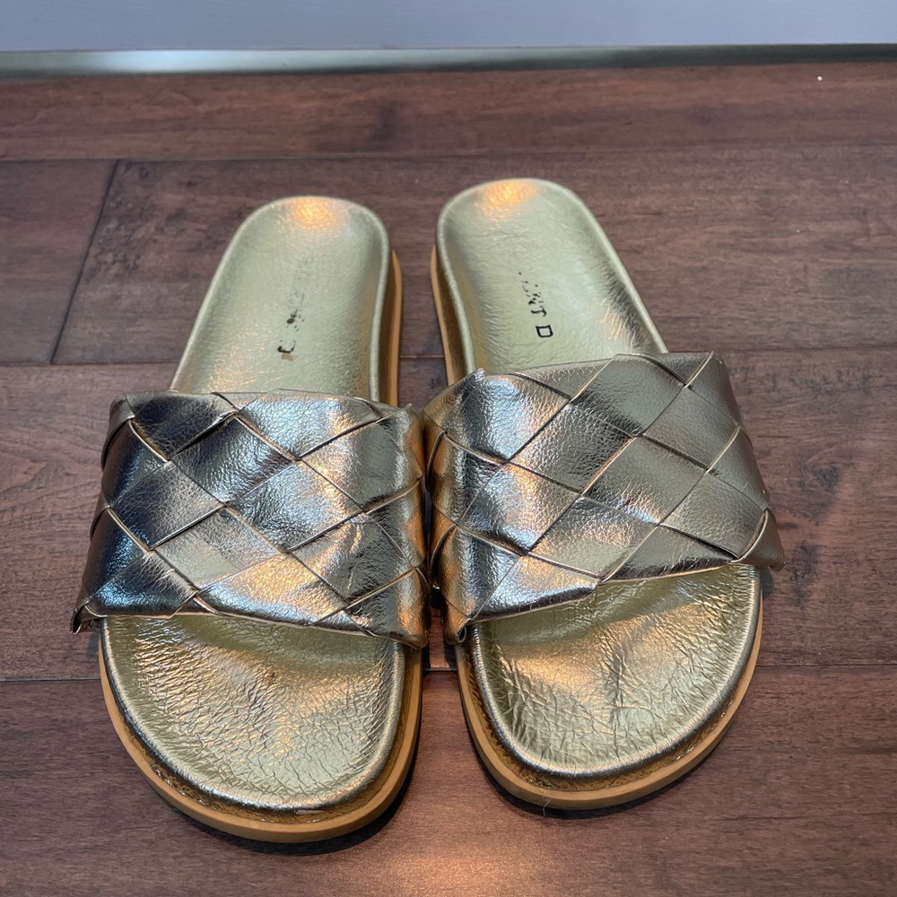 Gold Metallic Slides